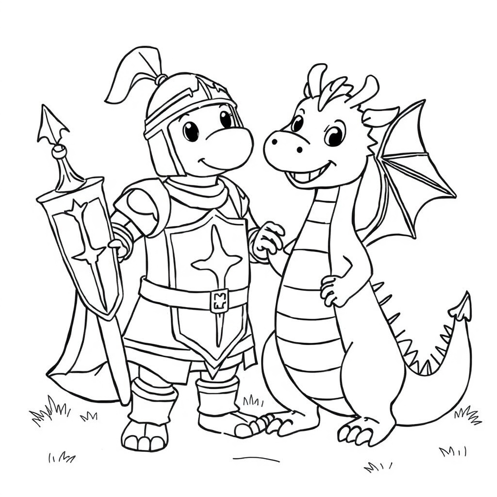 dragon coloring page 5