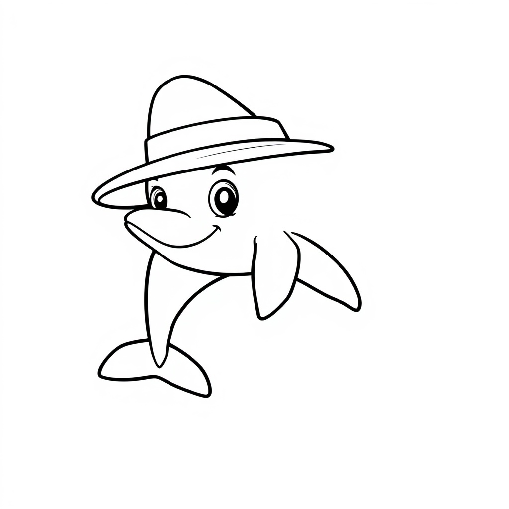 dolphin coloring page 7