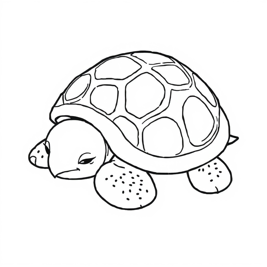 turtle coloring page 5