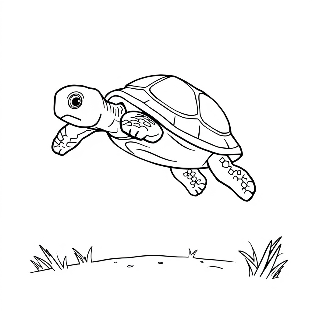 turtle coloring page 6