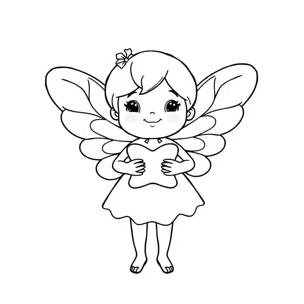 fairy coloring page 5