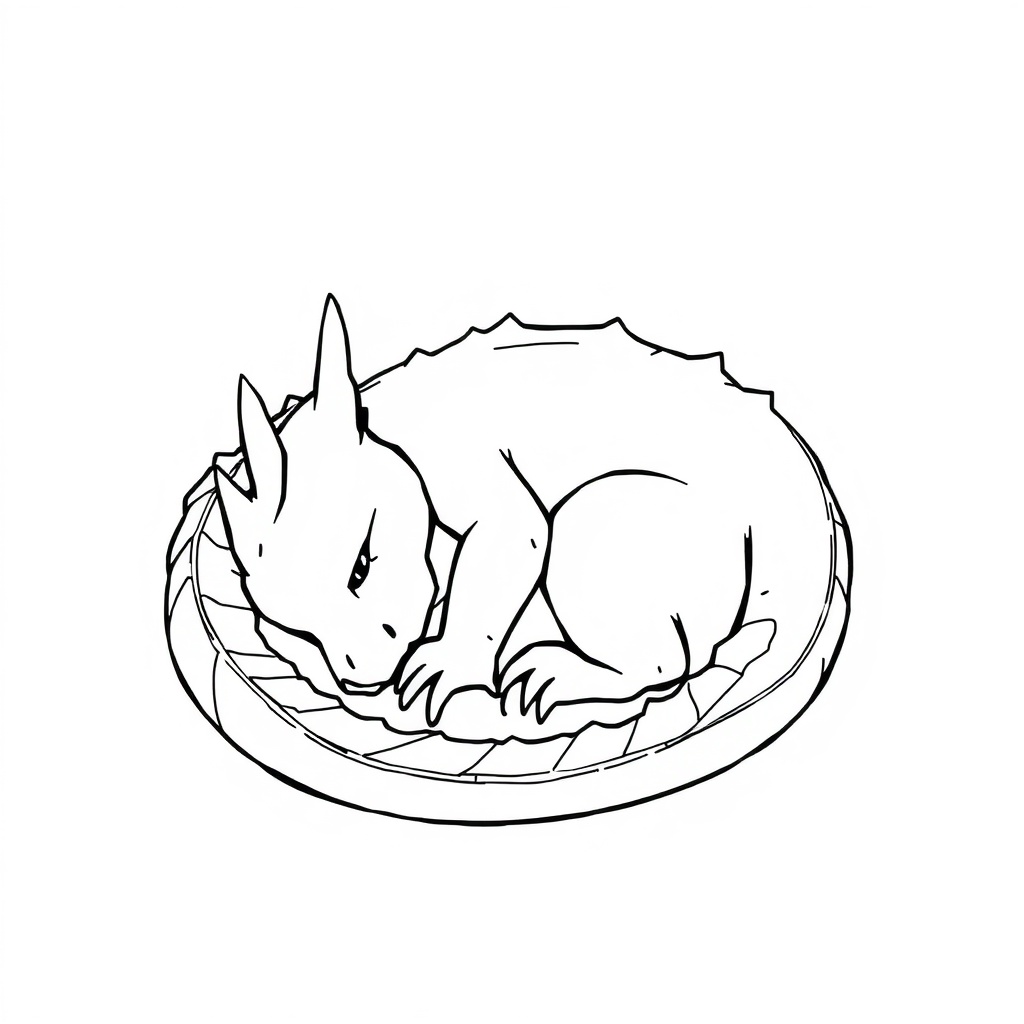 dragon coloring page 7
