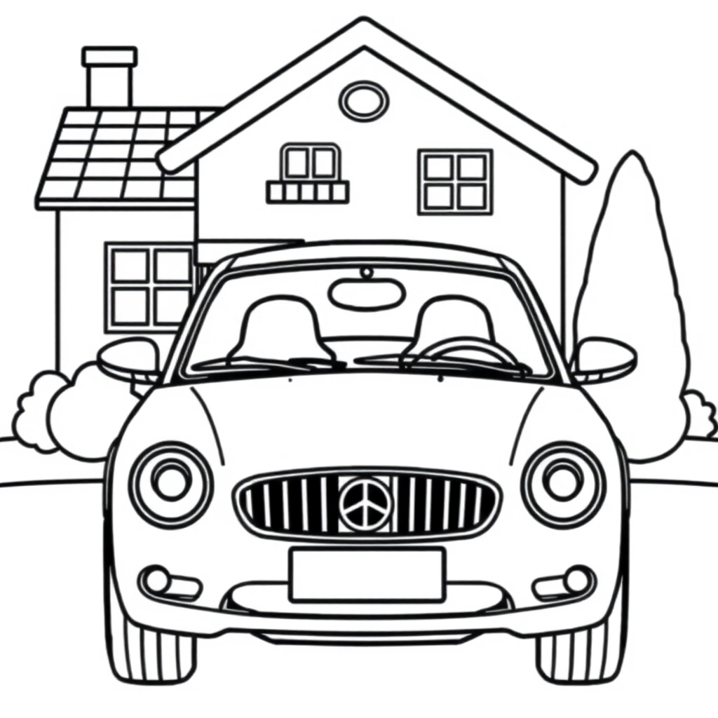 car coloring page 5