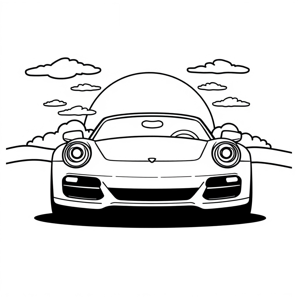 car coloring page 7