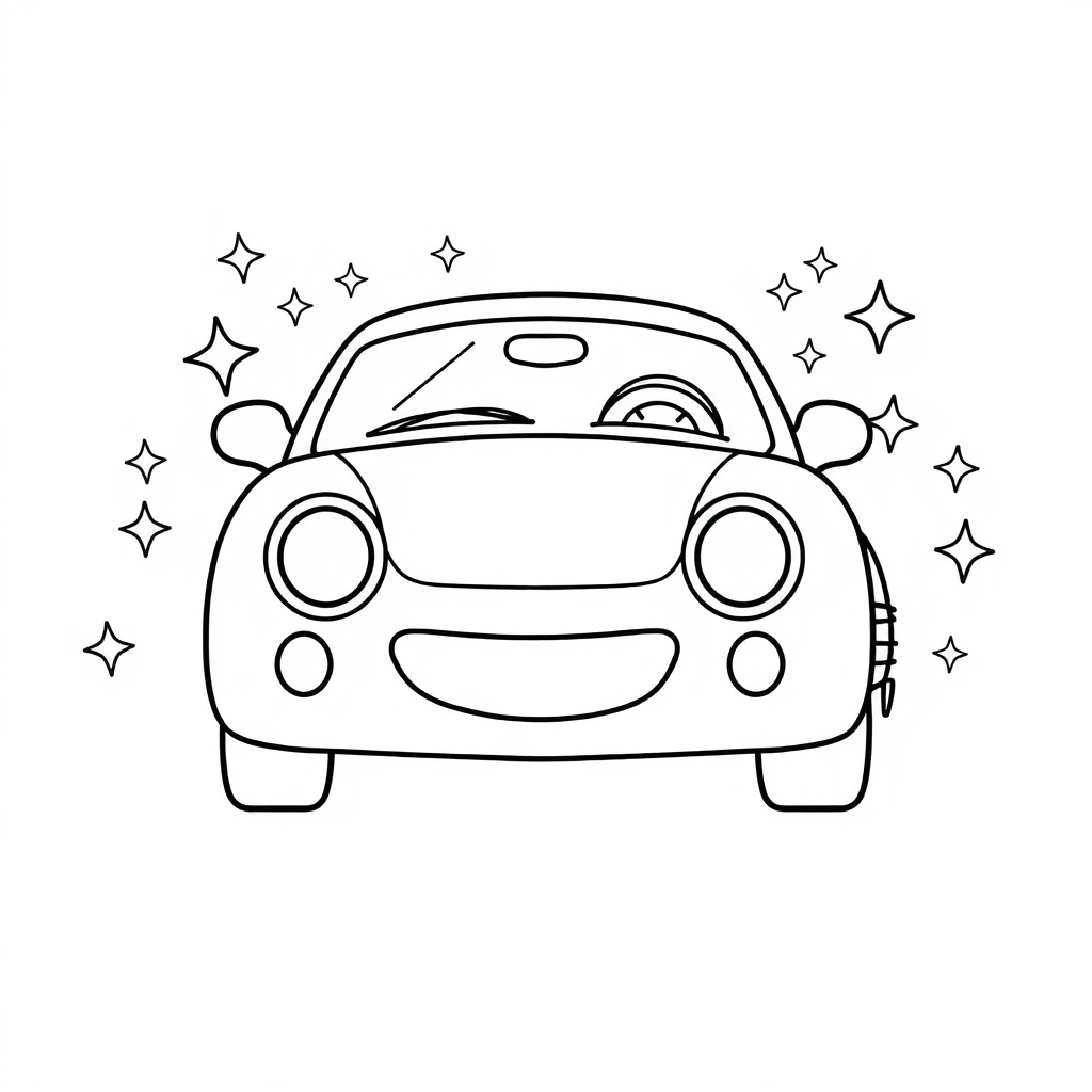 car coloring page 8