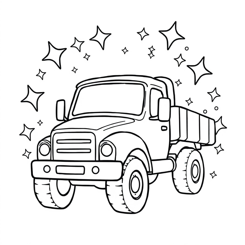truck coloring page 8