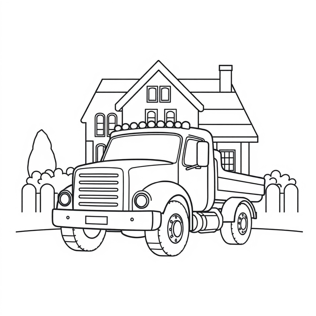 truck coloring page 5