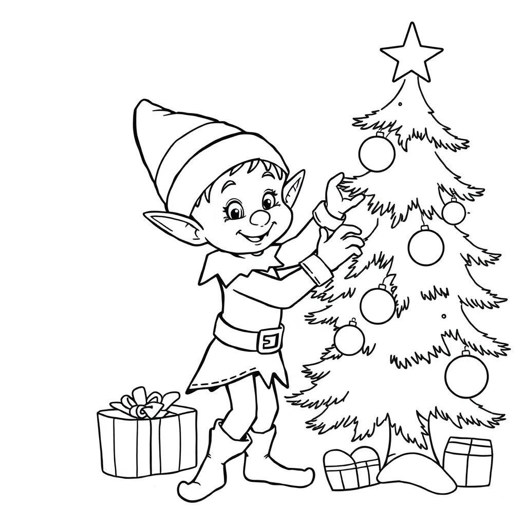 Christmas coloring page 6