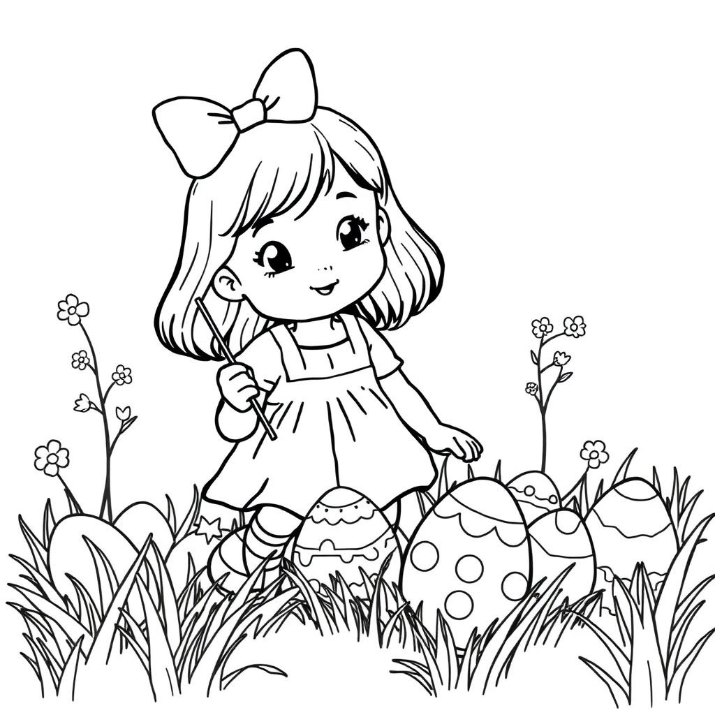 Easter coloring page 7