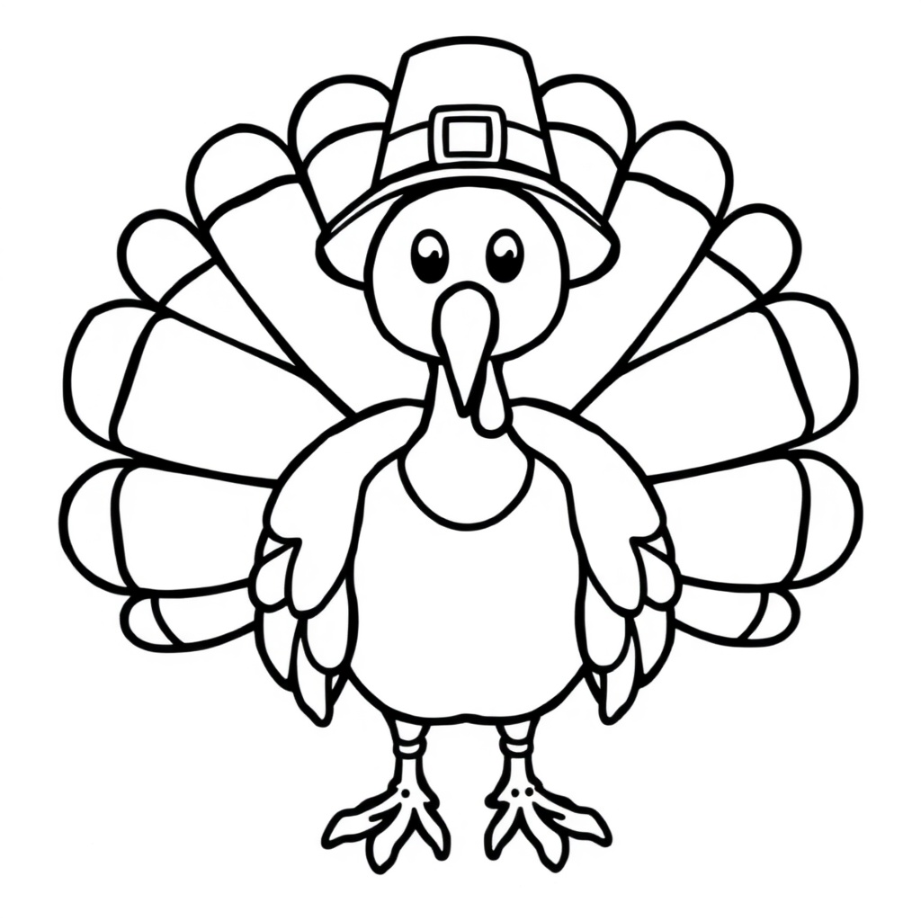Thanksgiving coloring page 7
