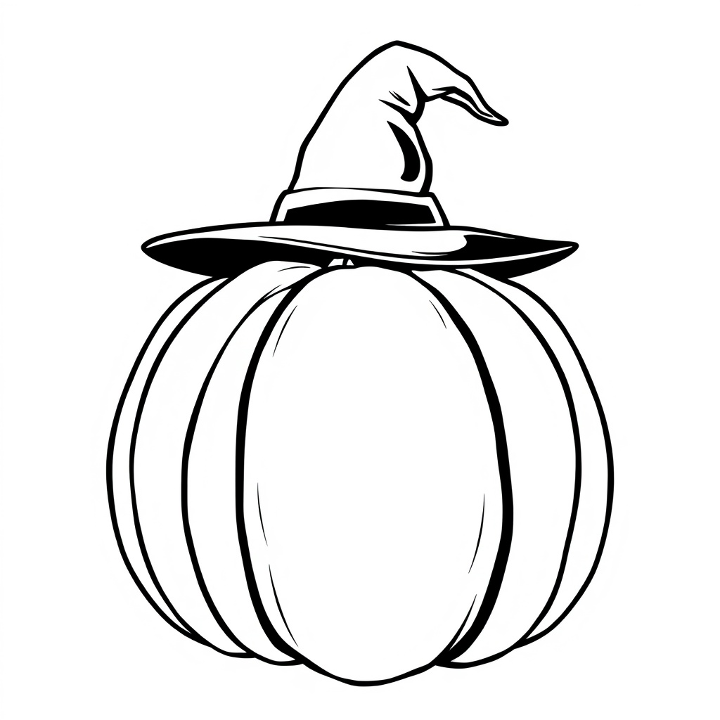 pumpkin coloring page 6
