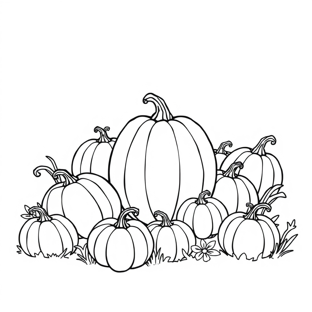 pumpkin coloring page 5