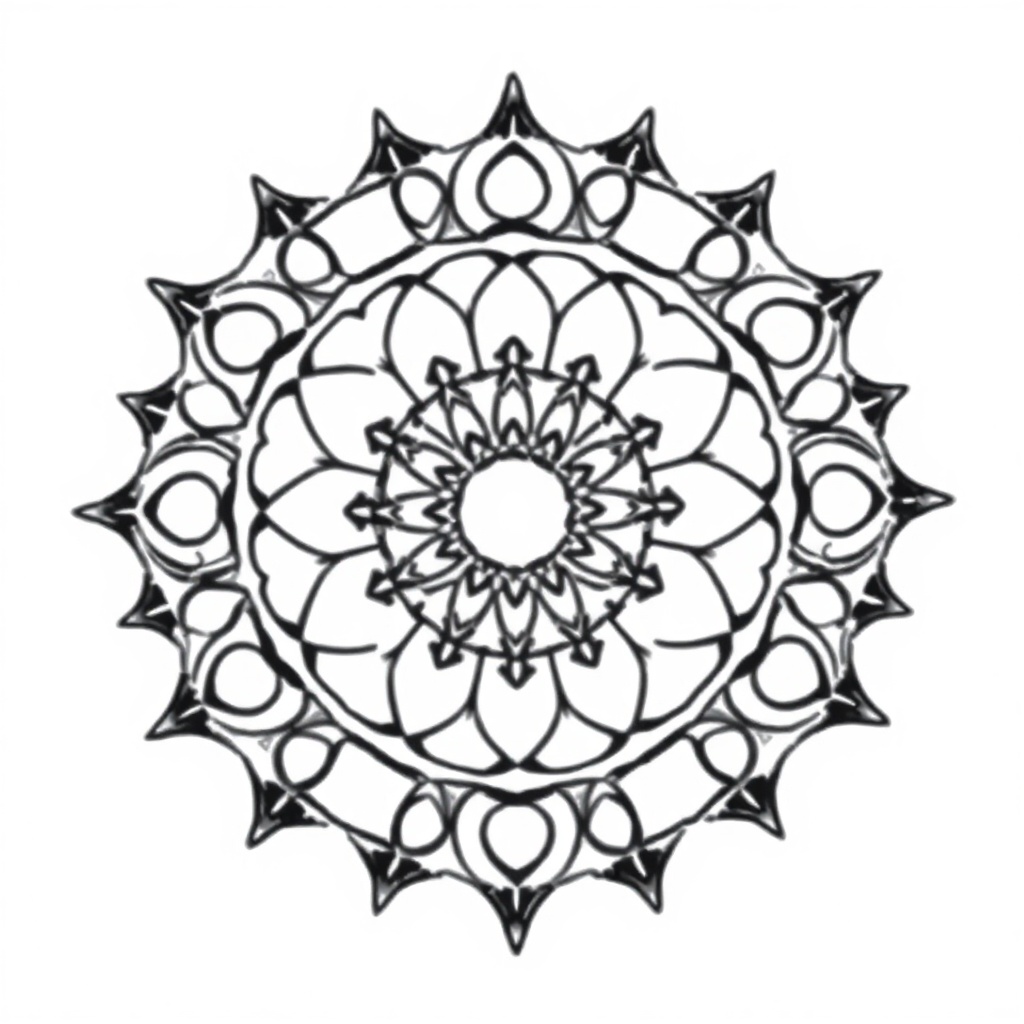 mandala coloring page 7