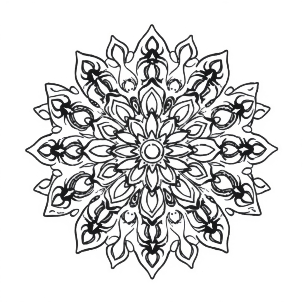 mandala coloring page 8