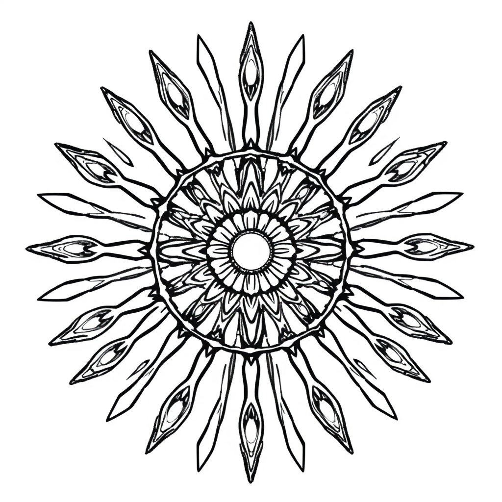 mandala coloring page 5