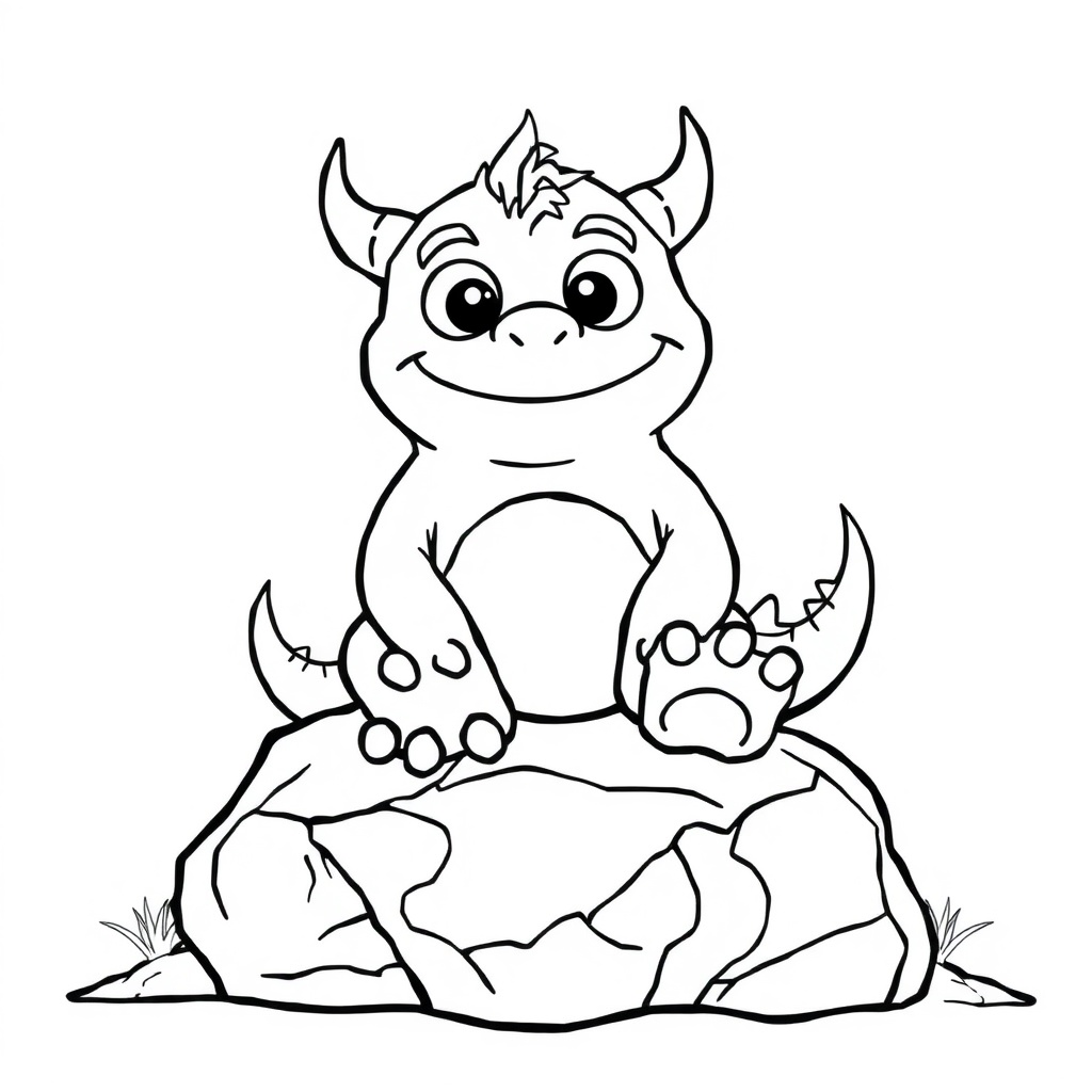 monster character coloring page 5