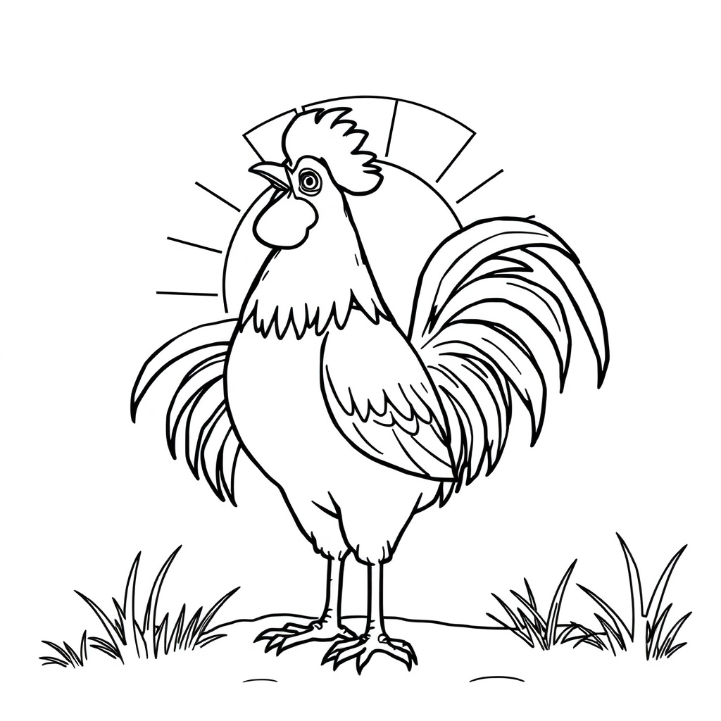 farm animal coloring page 8
