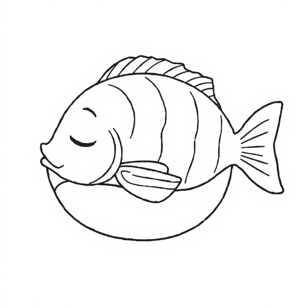 fish coloring page 5