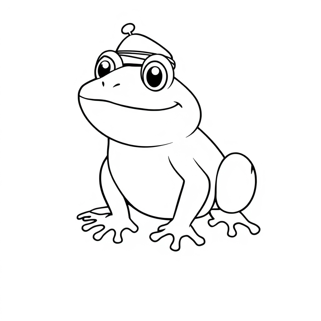 frog coloring page 7