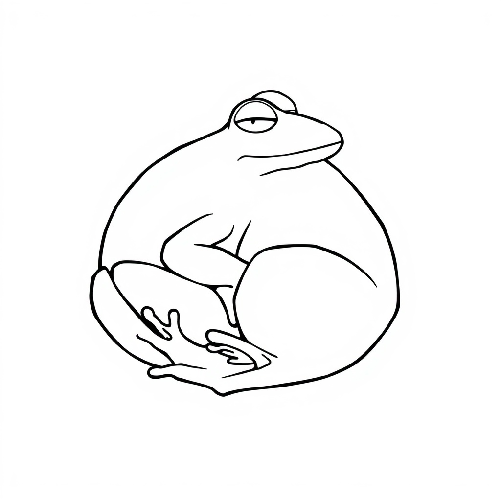 frog coloring page 5
