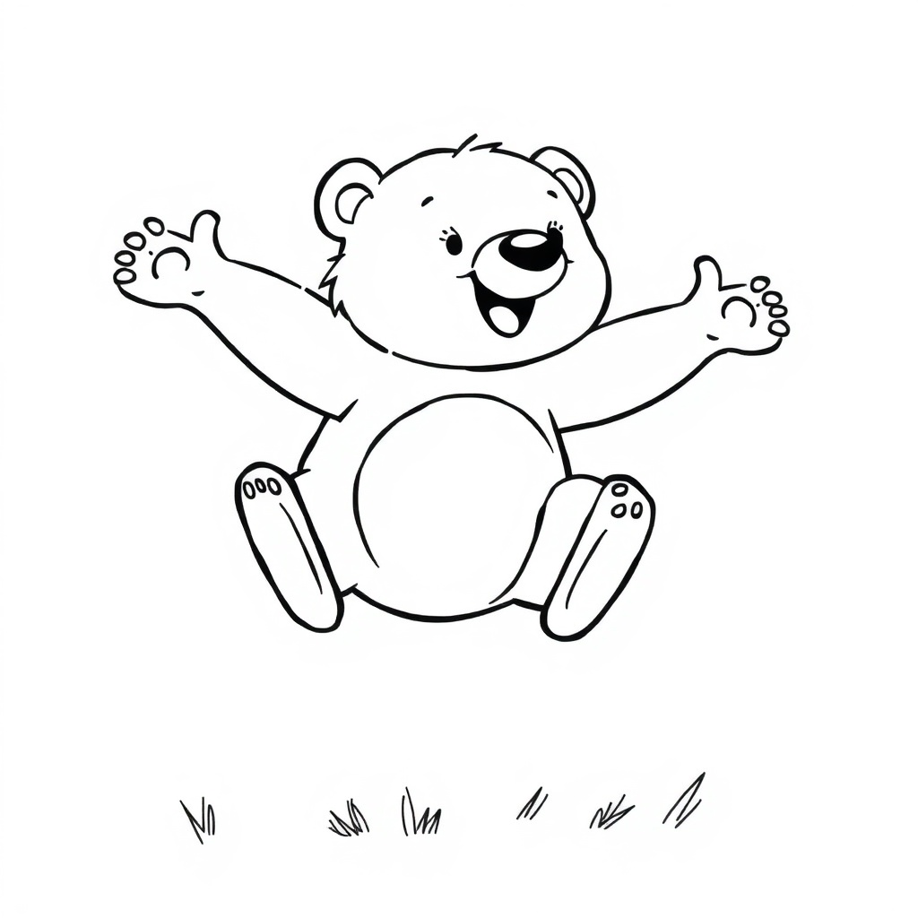 bear coloring page 6