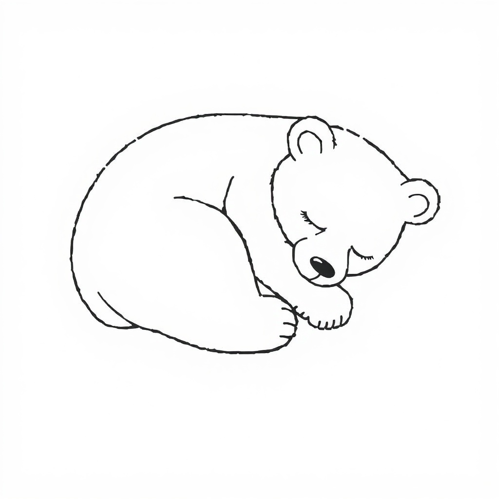 bear coloring page 5