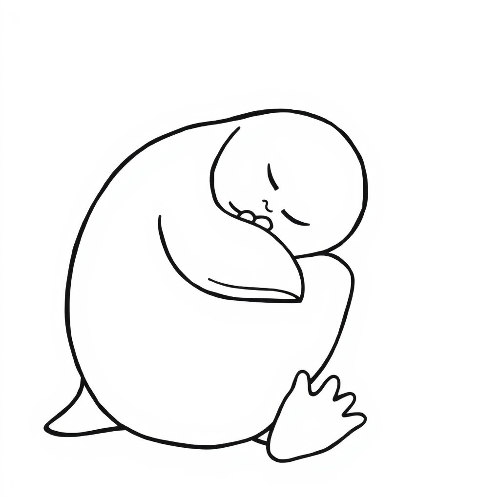 penguin coloring page 5