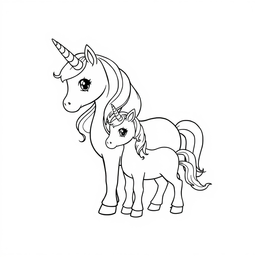 unicorn coloring page 6