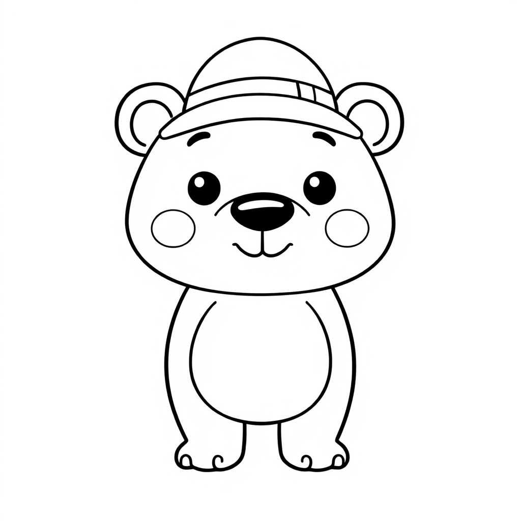 bear coloring page 7