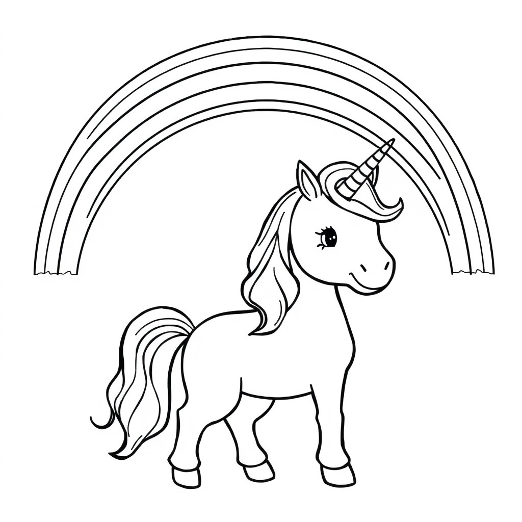unicorn coloring page 7