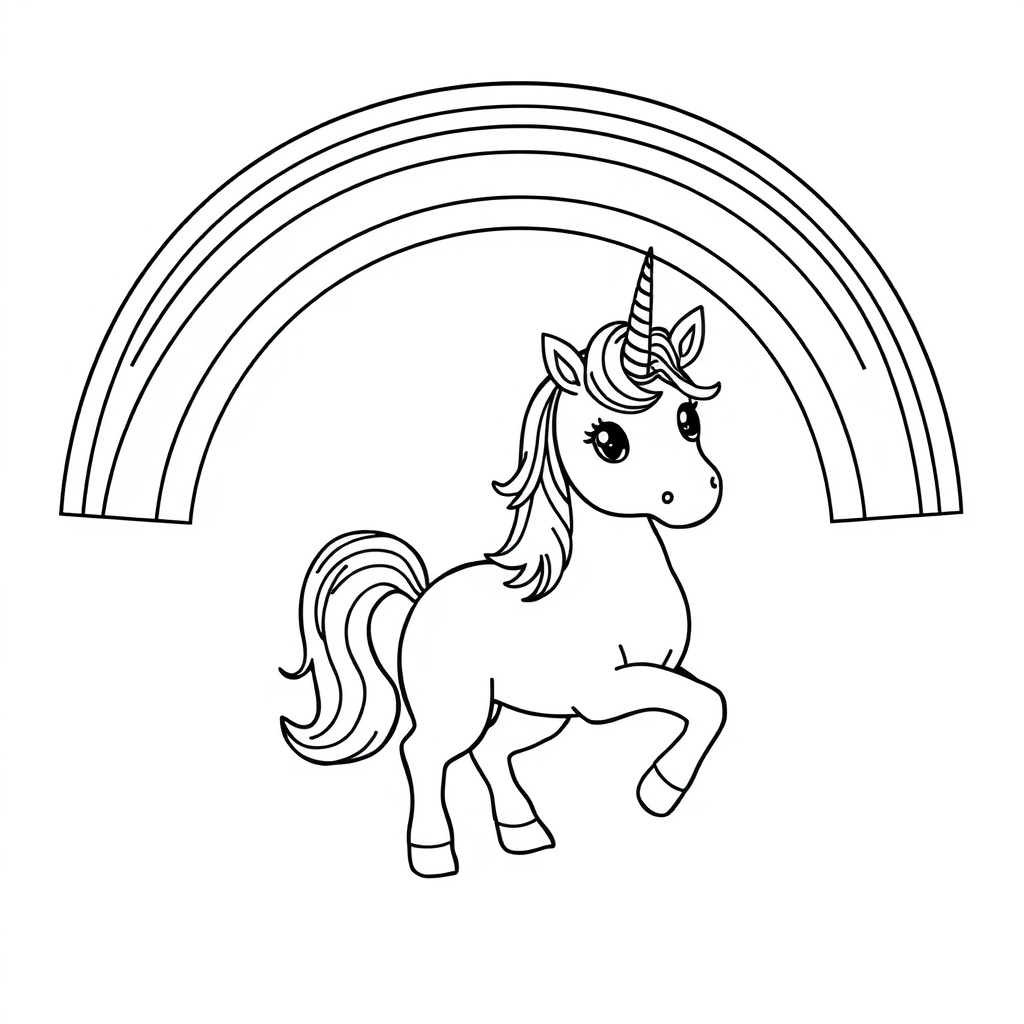 unicorn coloring page 7