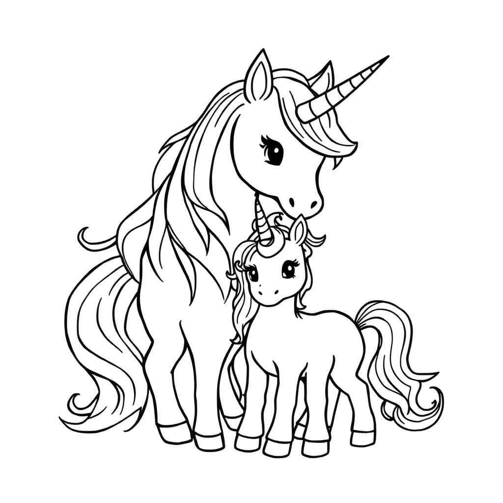unicorn coloring page 6