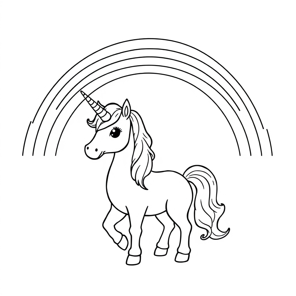 unicorn coloring page 7