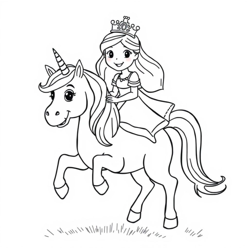 unicorn coloring page 5