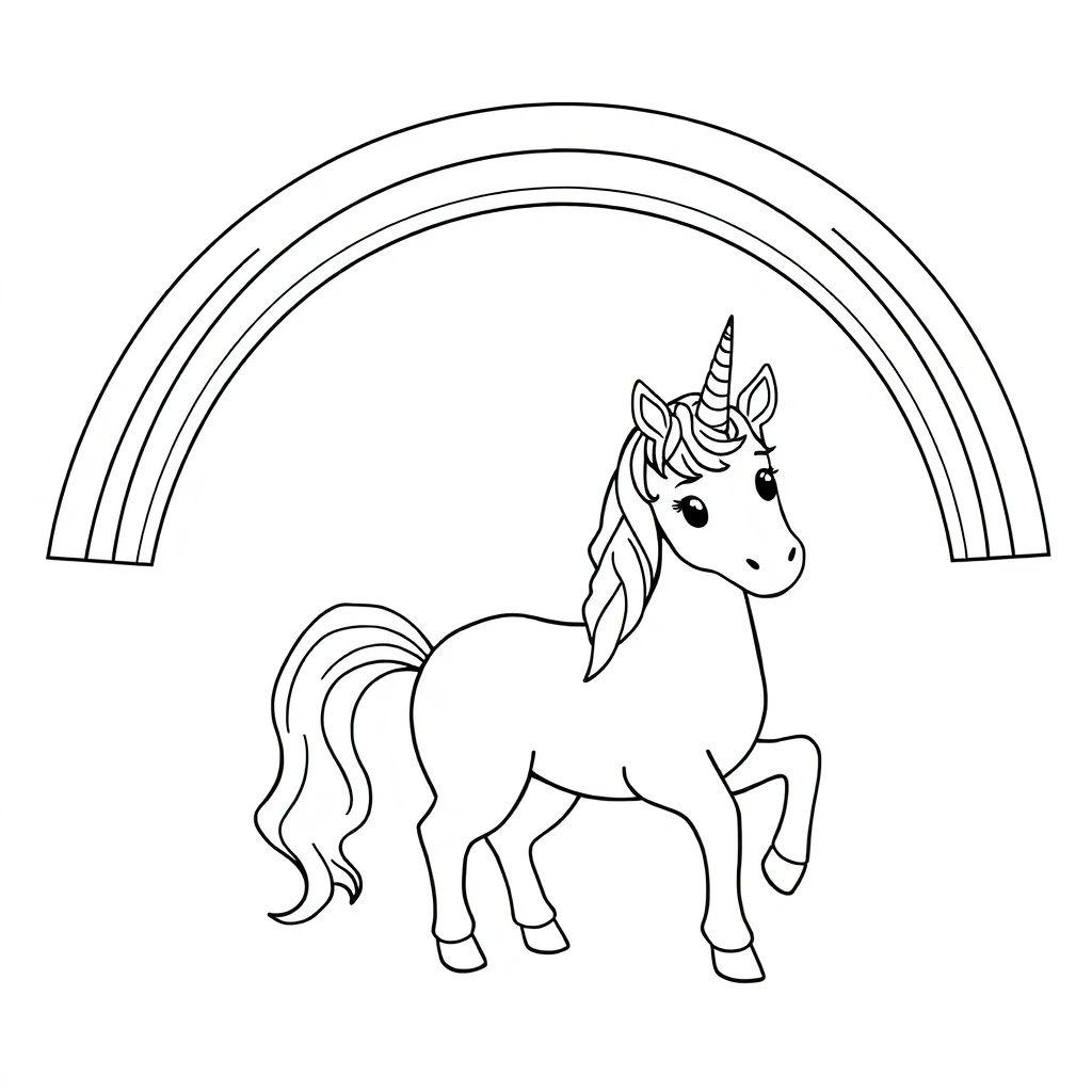 unicorn coloring page 7