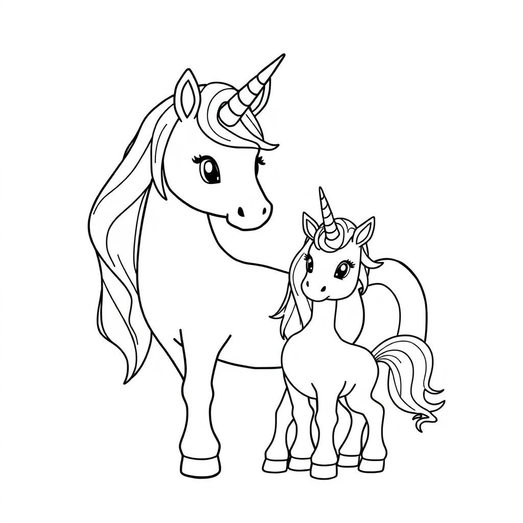 unicorn coloring page 6