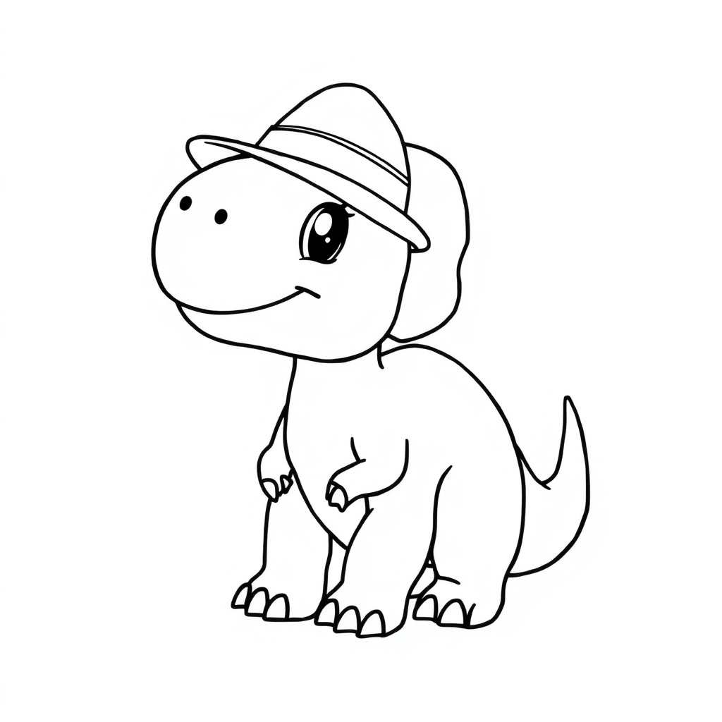 dinosaur coloring page 8