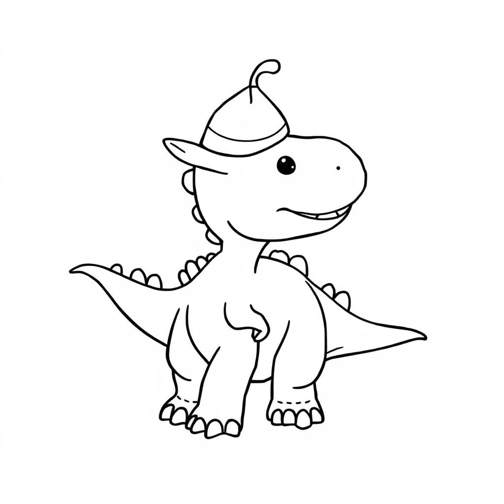 dinosaur coloring page 8