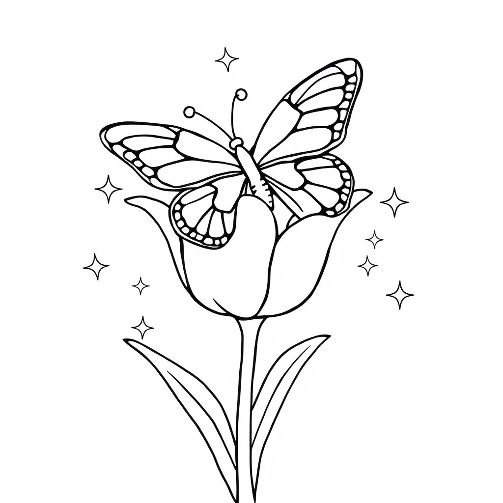 butterfly coloring page 8