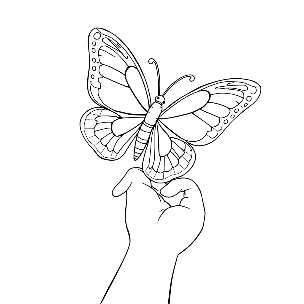 butterfly coloring page 6