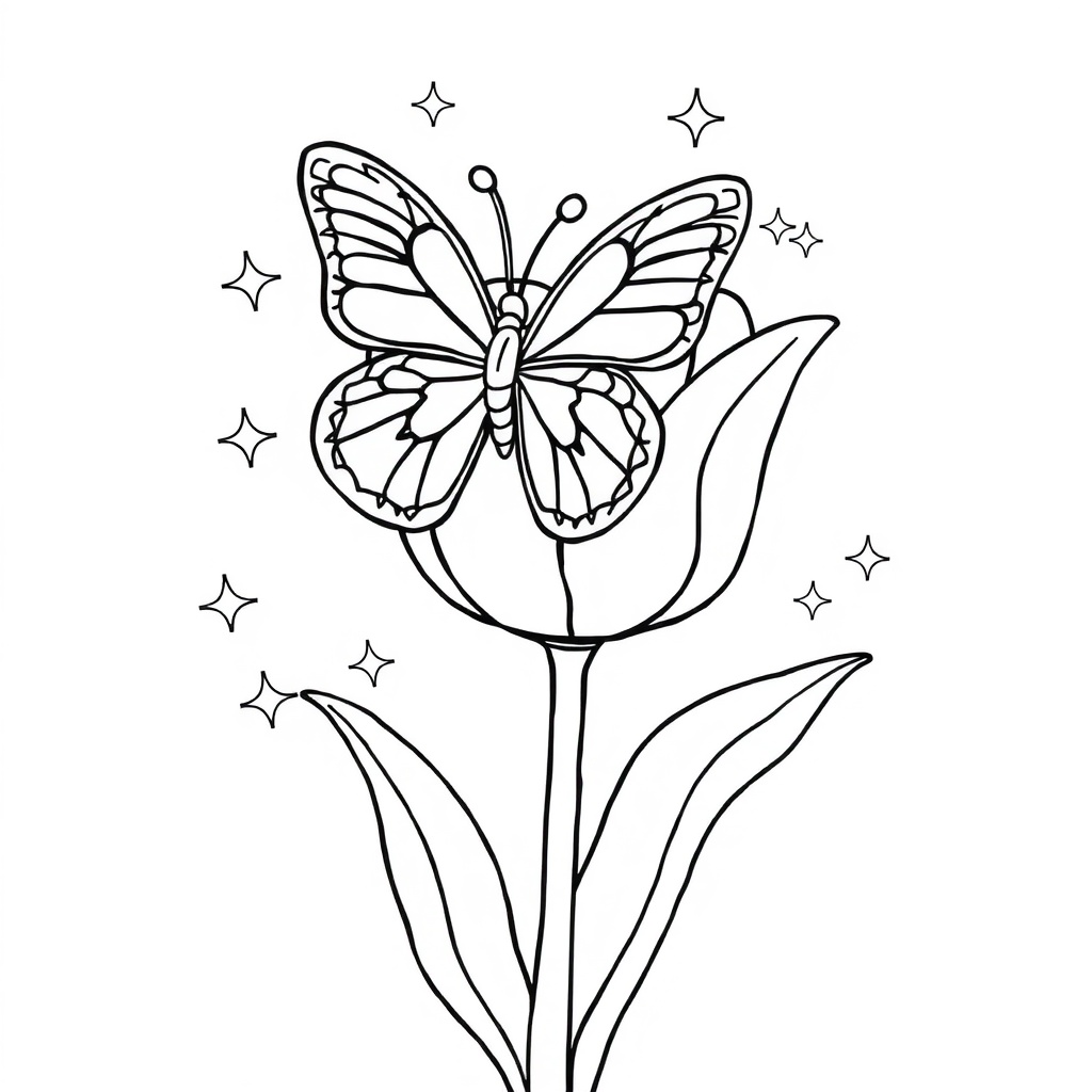 butterfly coloring page 8