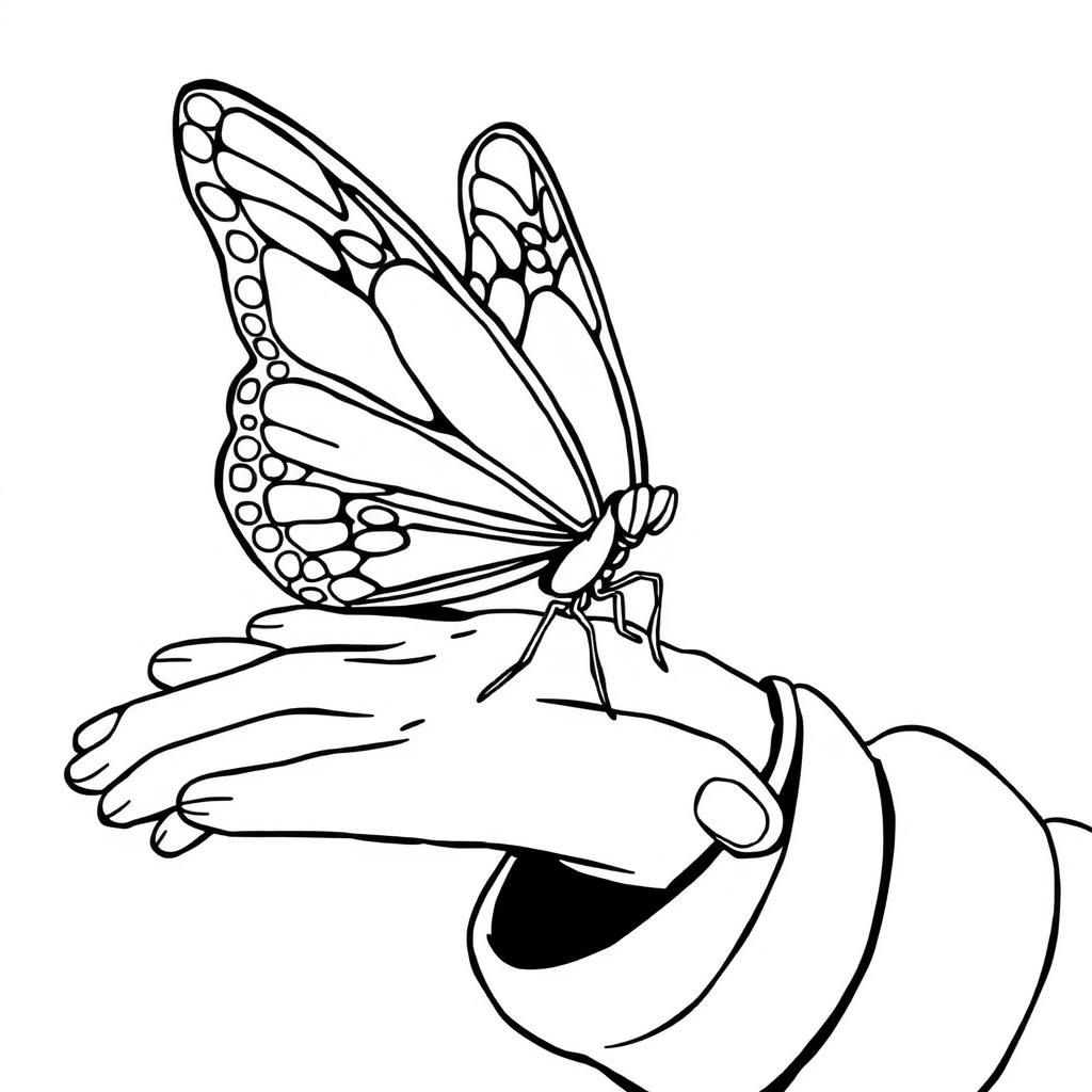butterfly coloring page 6