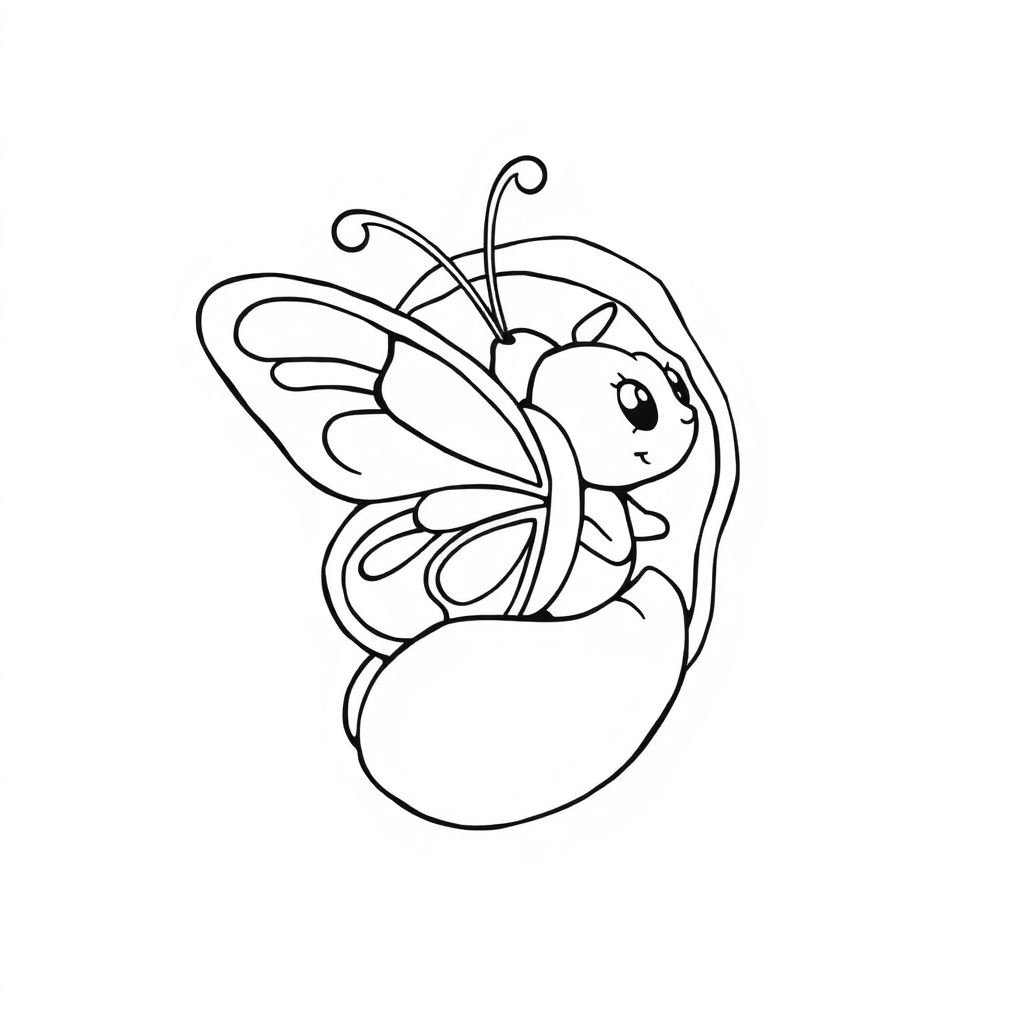 butterfly coloring page 5