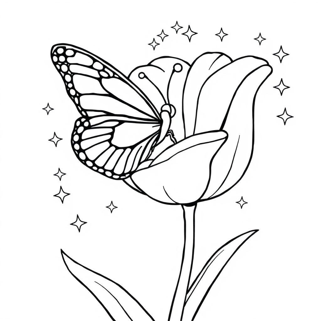 butterfly coloring page 8