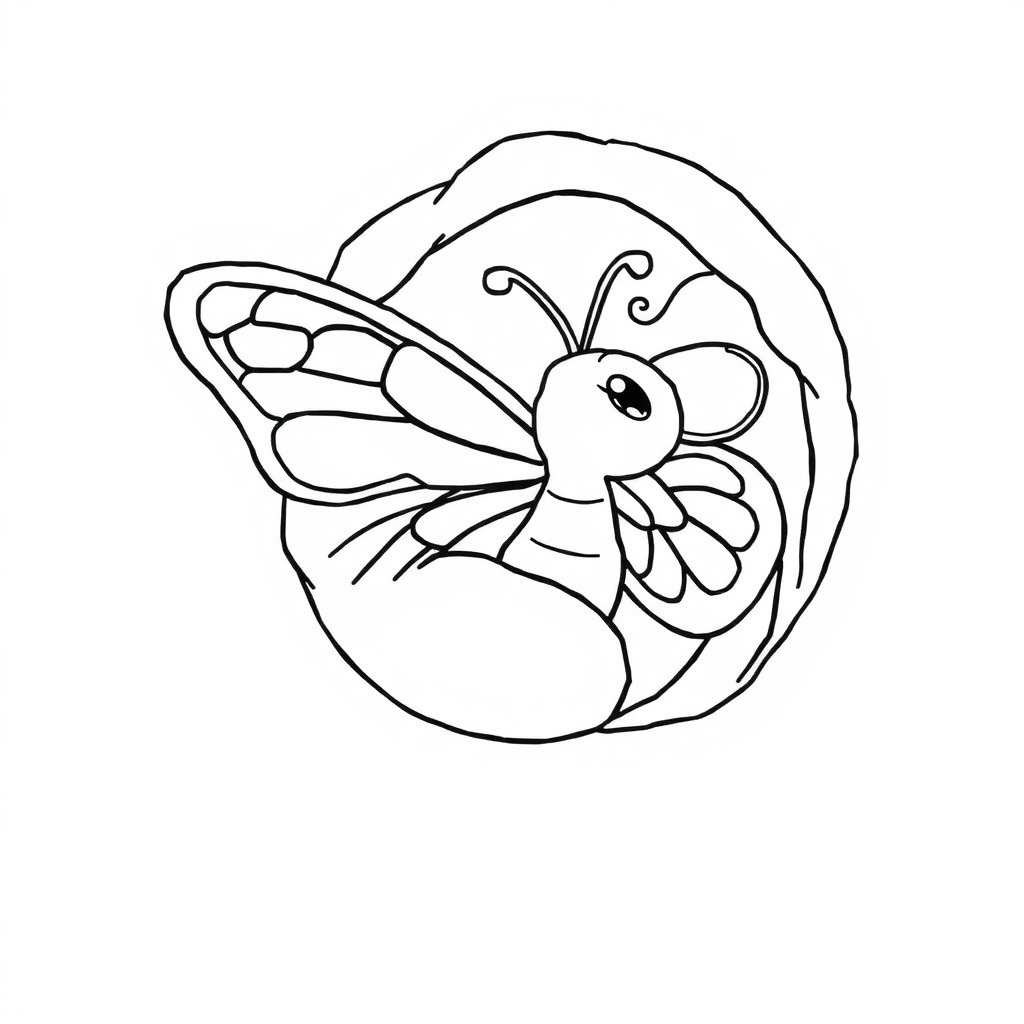 butterfly coloring page 5