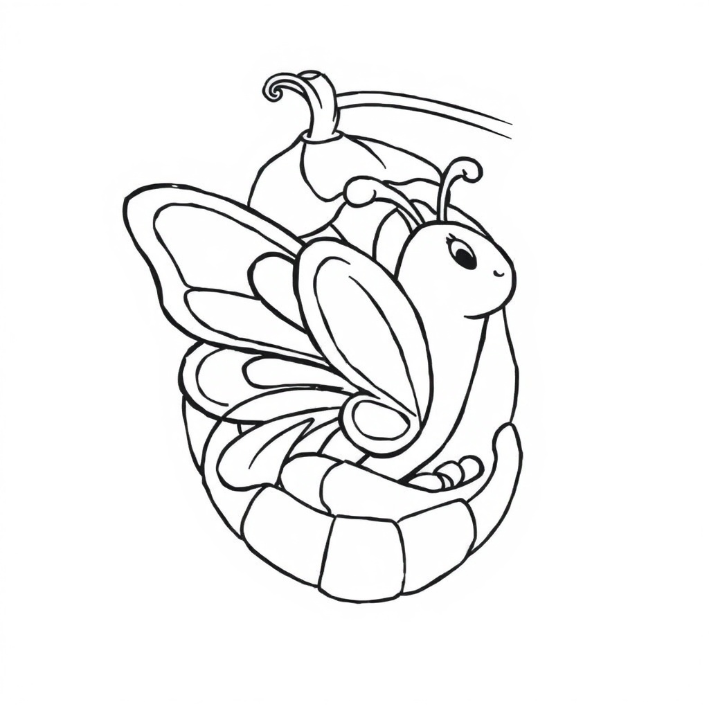 butterfly coloring page 5