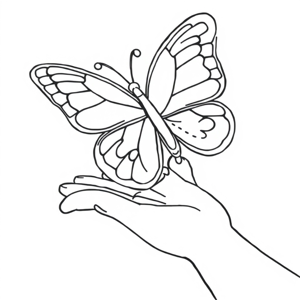 butterfly coloring page 6