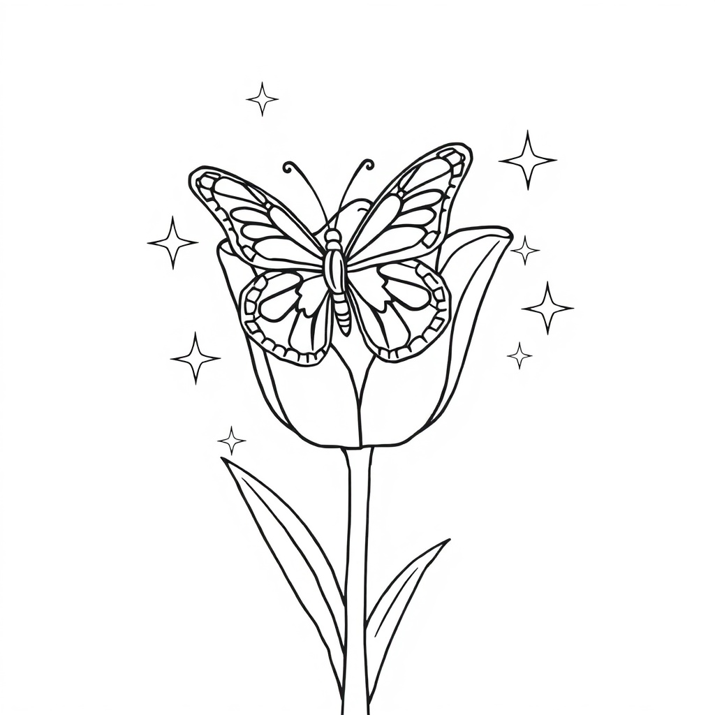 butterfly coloring page 8