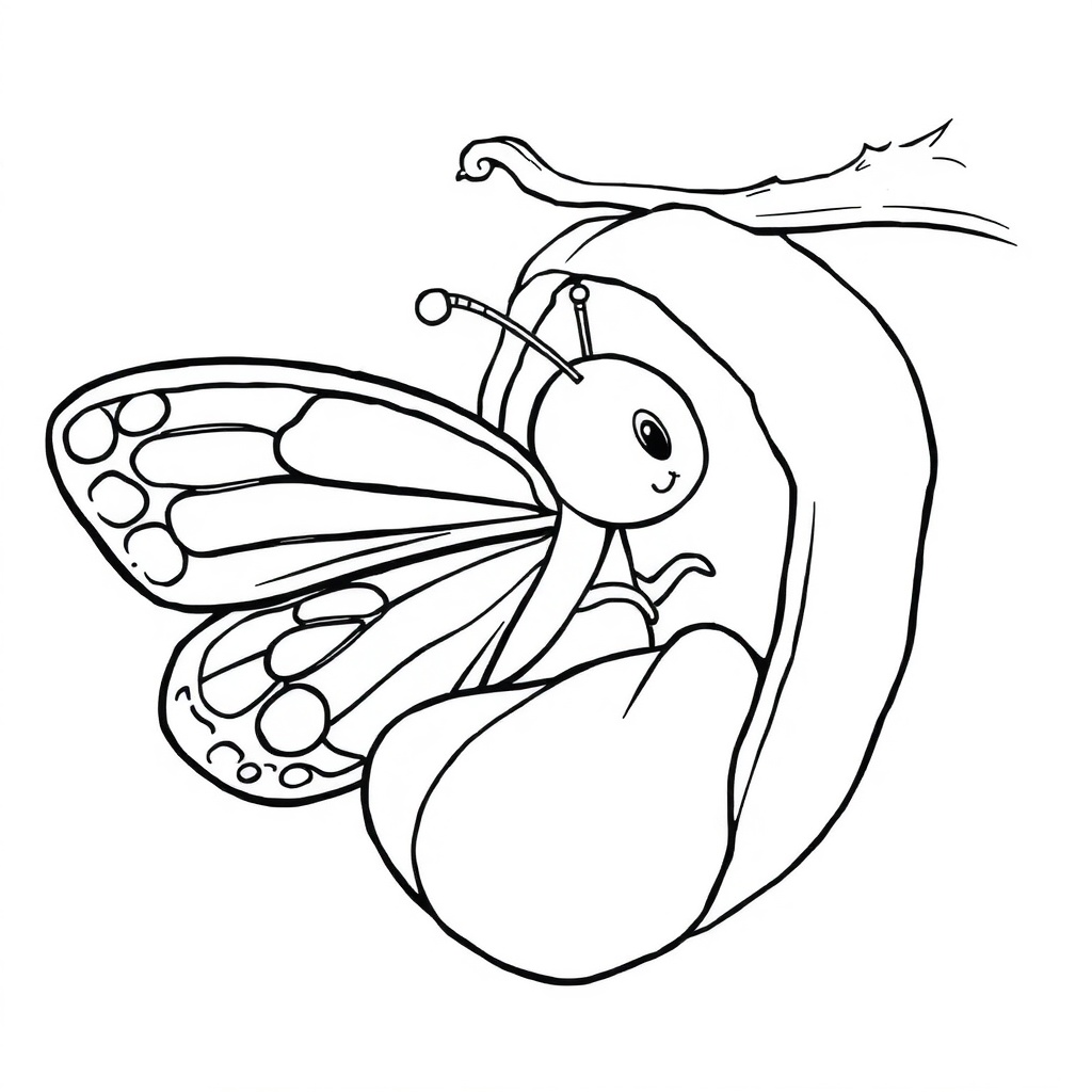 butterfly coloring page 5