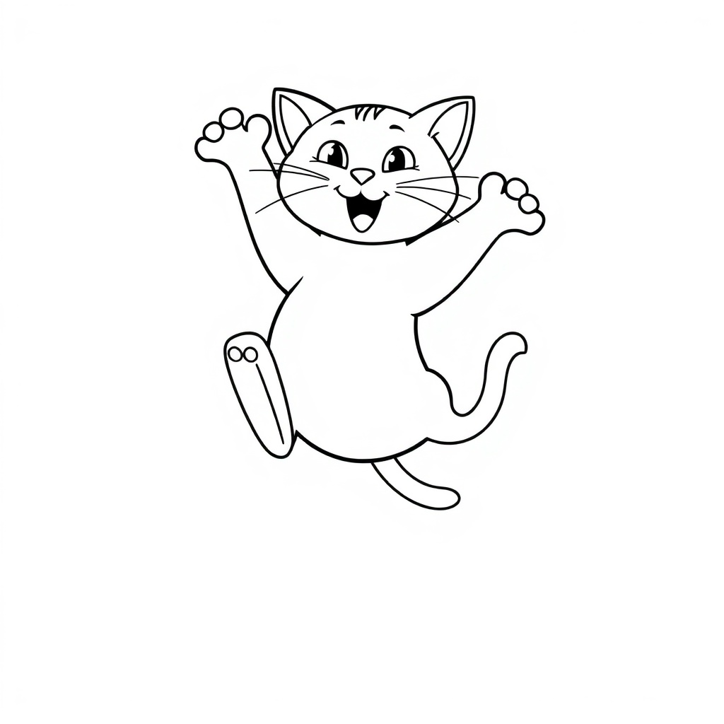 cat coloring page 6